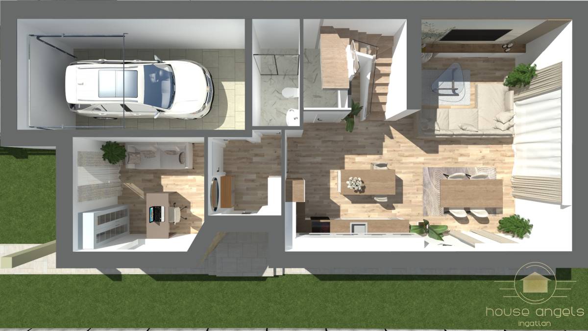 Eladó garázsos ikerházak Pécelen, panorámás környezetben