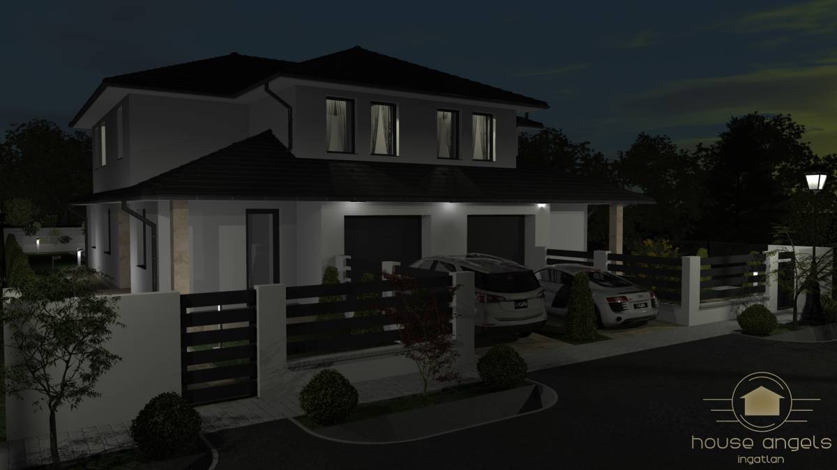Eladó garázsos ikerházak Pécelen, panorámás környezetben
