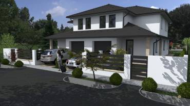 Eladó garázsos ikerházak Pécelen, panorámás környezetben