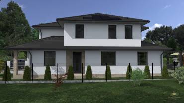 Eladó garázsos ikerházak Pécelen, panorámás környezetben