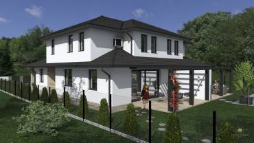 Eladó garázsos ikerházak Pécelen, panorámás környezetben