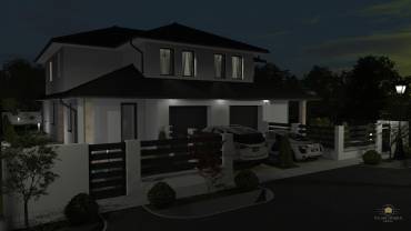 Eladó garázsos ikerházak Pécelen, panorámás környezetben