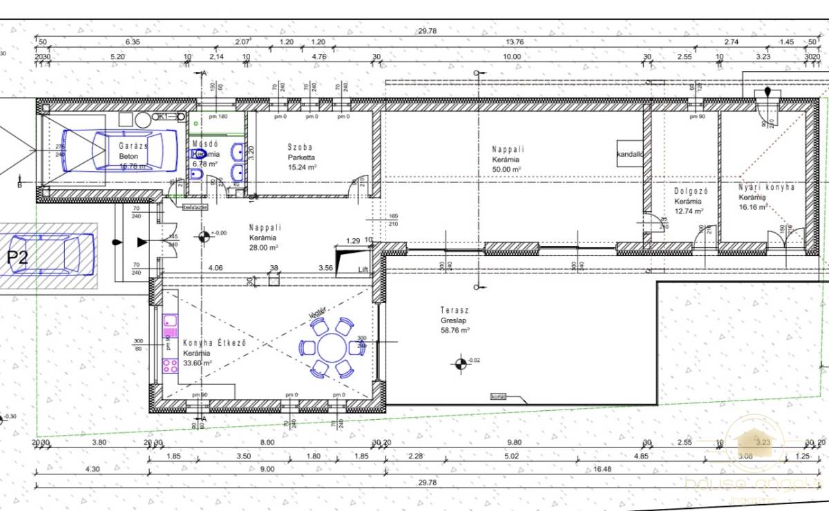 Belső kétszintes, liftes modern luxusház eladó Vecsésen
