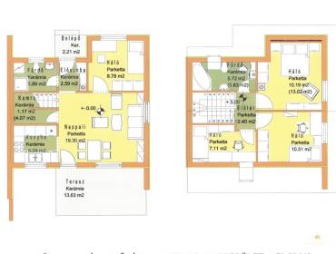 Dupla fürdőszobás, 4 hálószobás szélső sorházi lakás eladó a Liget Lakóparkban